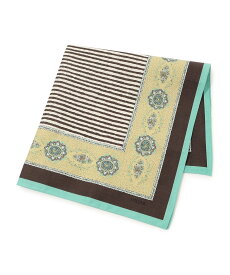 SOULEIADO SOULEIADO コットンプリント バンダナ トゥモローランド ファッション雑貨 スカーフ・バンダナ レッド イエロー