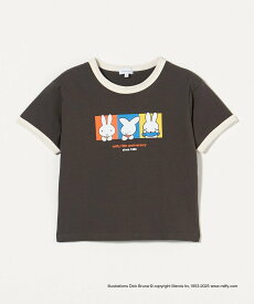 【SALE／50%OFF】UNITED ARROWS green label relaxing 【別注】＜miffy＞プリント Tシャツ / キッズ 100cm-130cm ユナイテッドアローズ アウトレット トップス カットソー・Tシャツ ホワイト グリーン グレー