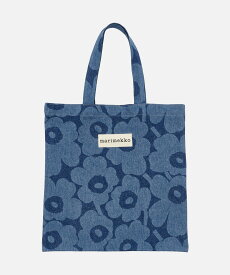 Marimekko Vankka Denim Unikko トートバッグ マリメッコ バッグ トートバッグ ブルー【送料無料】