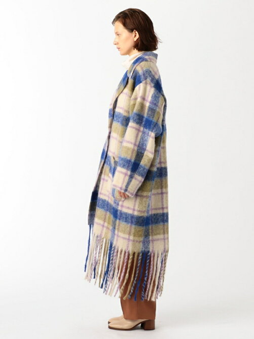 Tomorrowland Forte Forte アルパカモヘヤ チェックフリンジロングコート Rakuten Fashion 楽天ファッション 旧楽天ブランドアベニュー Ed8982