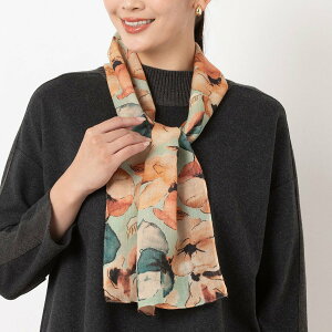 missel 花柄 ウールストール ミゼール ファッション雑貨 マフラー・ストール・ネックウォーマー パープル オレンジ【送料無料】