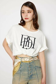 【SALE／10%OFF】rienda RDロゴTシャツ リエンダ トップス カットソー・Tシャツ イエロー レッド ホワイト ピンク ブラック カーキグリーン
