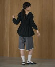 シャーリングギャザーブラウス