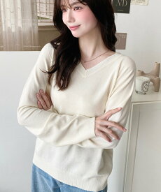 moment+ 選べるネックデザインアンチピリング+自宅で洗えるホールガーメントニット モーメントプラス トップス ニット ホワイト ベージュ ブラウン ブラック グレー【送料無料】