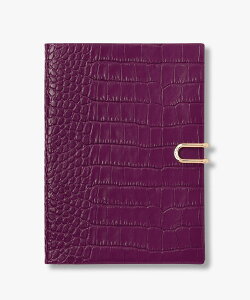 SMYTHSON Mara Soho Notebook with Slide in Liberty スマイソン 文房具 手帳・メモ帳 パープル【送料無料】