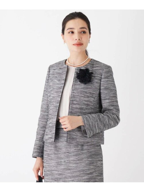 Opaque Clip Carremanツイードノーカラージャケット Rakuten Fashion 楽天ファッション 旧楽天 ブランドアベニュー Bv69