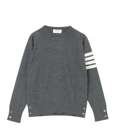 THOM BROWNE ＜公式＞ CLASSIC CREWNECK PULLOVER トムブラウン トップス ニット グレー ネイビー【送料無料】