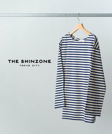 THE SHINZONE ザ シンゾーン MARINE BORDER LONG SLEEVE TEE ブルーコムブルー トップス カットソー・Tシャツ【送料無料】