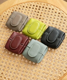 【SALE／44%OFF】aroco 【イタリアンレザー】本革コインケース レディース ミニ財布 コンパクト ヴィータフェリーチェ 財布・ポーチ・ケース コインケース・小銭入れ・札入れ グレー ブラック ワインレッド グリーン