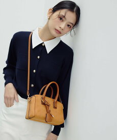 NATURAL BEAUTY BASIC 2wayカラーニットカーディガン ナチュラルビューティベーシック トップス カーディガン ホワイト ネイビー【送料無料】