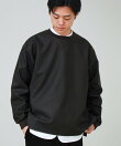 サイドジップレザープルオーバー