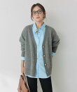 ヘアリーラメVネックカーディガン