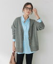 ヘアリーラメVネックカーディガン