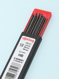 rotring ホルダーペンシル用替芯 2．0mm　HB ロットリング 文房具 ペン・インク ブラック