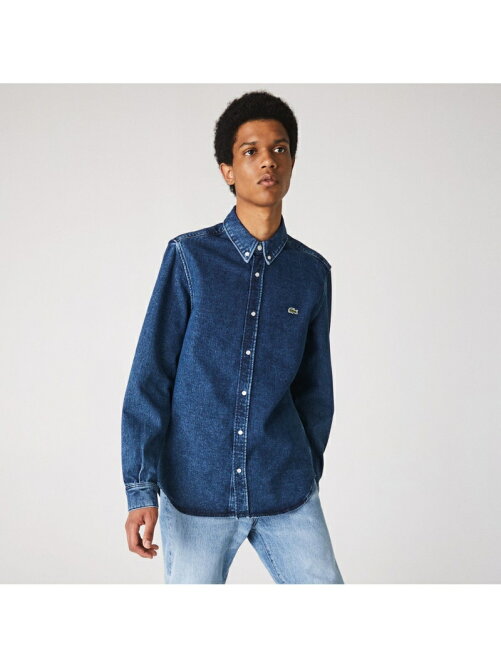 Lacoste ウォッシュドデニムボタンダウンシャツ Rakuten Fashion 楽天ファッション 旧楽天ブランドアベニュー Bf2984