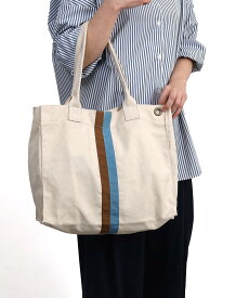 【SALE／40%OFF】COOCO ダブルラインキャンバストートバッグ/A4対応 プードゥードゥー バッグ トートバッグ ホワイト ベージュ