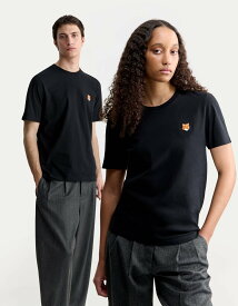 Maison Kitsune Maison Kitsune/(M)FOX HEAD REGULAR TEE-SHIRT メゾン キツネ トップス カットソー・Tシャツ ベージュ ネイビー ブラック ホワイト グレー【送料無料】