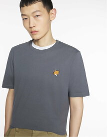 【SALE／20%OFF】Maison Kitsune Maison Kitsune/(M)FOX HEAD REGULAR TEE-SHIRT メゾン キツネ トップス カットソー・Tシャツ グレー グリーン【送料無料】