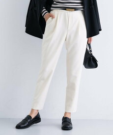 INDIVI 【洗える/裏起毛】ストレッチウォームパンツ インディヴィ パンツ その他のパンツ ネイビー グリーン ホワイト グレー【送料無料】