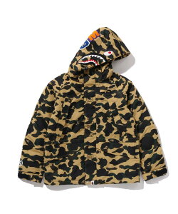 A BATHING APE 1ST CAMO SHARK SNOWBOARD JACKET �A �x�C�V���O �G�C�v �W���P�b�g�E�A�E�^�[ �u���]���E�W�����p�[ �J�[�L�O���[�� �I�����W �C�G���[�y���������z
