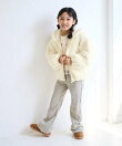 【KIDS/キッズ】ふわふわフェイクファージップブルゾン