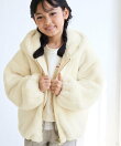 【KIDS/キッズ】ふわふわフェイクファージップブルゾン