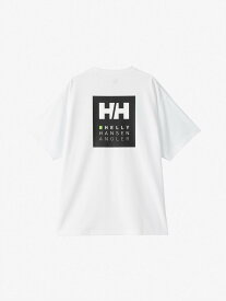 HELLY HANSEN ショートスリーブHHアングラーロゴティー ヘリーハンセン トップス カットソー・Tシャツ ホワイト ブラック【送料無料】