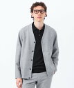 【SALE／29%OFF】MACKINTOSH PHILOSOPHY テーラードジャージー ノーカラーカーディガン 杢カラミストレッチ マッキントッシュ フィロソフィー ジャケット・アウター ブルゾン・ジャンパー グレー ネイビー【送料無料】