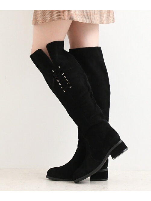 Majestic Legon サイドレースアップニーハイブーツ Rakuten Fashion