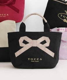 TOCCA 【選べる2種類のデザイン!】MEMORIES OF TOCCA CANVAS TOTE トートバッグ トッカ バッグ トートバッグ ブラック レッド ベージュ【送料無料】