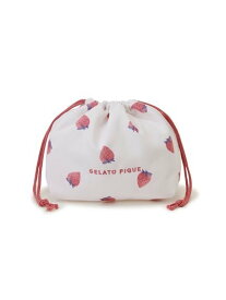 gelato pique 【入園入学グッズ】【限定カラーあり】巾着M ジェラートピケ ファッション雑貨 その他のファッション雑貨 ベージュ ピンク ホワイト