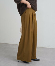 【SALE／49%OFF】PAL GROUP OUTLET 【Loungedress】タブベルトワイドパンツ パル グループ アウトレット パンツ その他のパンツ グリーン【送料無料】