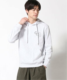 【SALE／50%OFF】GUESS (M)Logo Hoodie ゲス トップス パーカー・フーディー ホワイト ブラック グレー【送料無料】