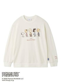 【SALE／30%OFF】gelato pique 【PEANUTS】【HOMME】裏毛プルオーバー ジェラートピケ トップス カットソー・Tシャツ ホワイト グレー【送料無料】