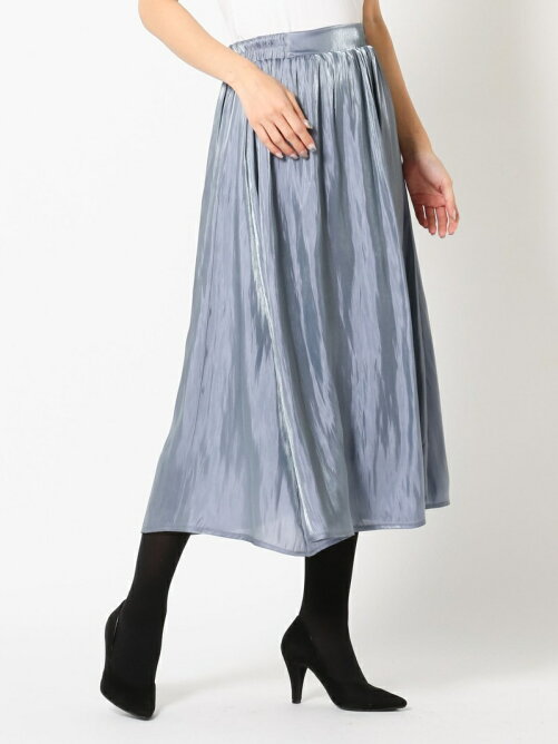 Mew S Refined Clothes シャイニーミモレフレアスカート Rakuten Fashion 楽天ファッション 旧楽天 ブランドアベニュー Bz3987