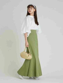 SNIDEL ハイウエストヘムフレアスカート スナイデル スカート ロングスカート ホワイト ブラウン ベージュ パープル【送料無料】