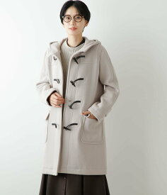 NEWYORKER WOMEN L-SIZE 【L】ウールヘリンボーン ダッフルコート ニューヨーカー エルサイズ ジャケット・アウター ダッフルコート ベージュ ブルー ネイビー【送料無料】