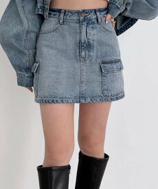 Heather Denim Mini Skirt ヘザー スカート ミニスカート【送料無料】