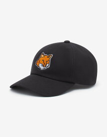 Maison Kitsune MAISON KITSUNE/(M)LARGE FOX HEAD 6P CAP メゾン キツネ 帽子 キャップ ブラック ホワイト【送料無料】