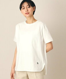 Dessin 【レイヤード・一枚着】シャツテールTシャツ(XS~L) デッサン トップス カットソー・Tシャツ ホワイト ブラック ベージュ【送料無料】