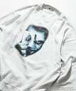 【SALE／60%OFF】FREAK'S STORE 『JOKER/ジョーカー(ZOOM)』 フロントプリント クルーネック スウェット 24AW フリークスストア トップス スウェット・トレーナー ブラック グレー