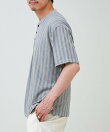 シアージャガード ヘンリーネックTシャツ