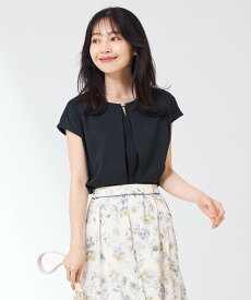 【SALE／30%OFF】any SiS 【吸水速乾・UVケア・接触冷感】コンフォートジャージークリアフレンチスリーブ カットソー エニィスィス トップス カットソー・Tシャツ ネイビー ホワイト グリーン