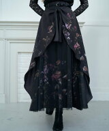 【SALE／33%OFF】HARE TSUBOMIレイヤースカート ハレ スカート ロング・マキシスカート ネイビー グレー …