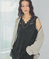 Elura 総レースタンクチュニック/864803 エルーラ トップス その他のトップス ホワイト ブラック【送料無…