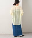 【累計販売数1万枚突破/程よい透け感】シアーバンドカラーシャツ
