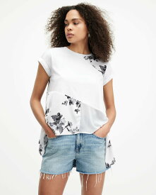 ALLSAINTS (W)ZALA IONA TOP オールセインツ トップス カットソー・Tシャツ ホワイト【送料無料】