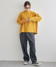 透かし柄バックスリットニット