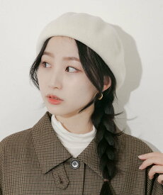 【SALE／50%OFF】SMELLY シンプルバスクベレー スメリー 帽子 ハンチング・ベレー帽 レッド ブラック グレー