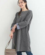 【SALE／20%OFF】SHOO・LA・RUE 【体型カバー/洗濯機可/S-LL】お袖ストライプAラインチュニック シューラ…